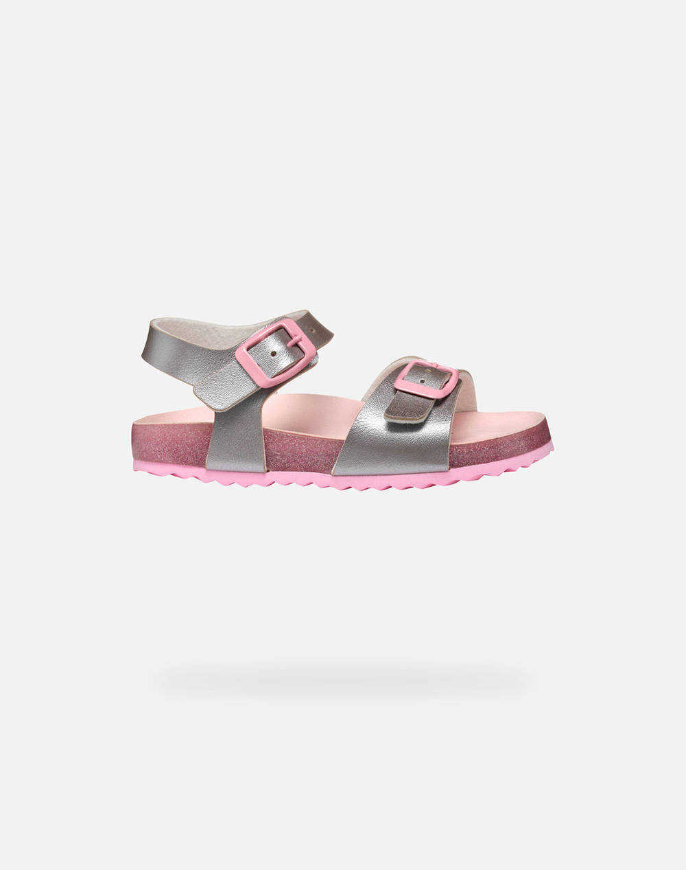 Geox J Adriel G. I Pearl.Synt.Lea Kids Girl Footwear Flats Metallicsilver Imitation Leather J558Mi000Nfc0566 28 35 C0566 Female Flats