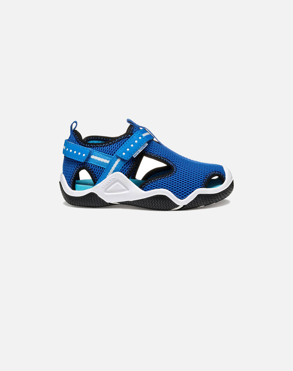 Geox J Wader B. A Mesh Kids Boy Shoes Flats Royalblue Synthetic,Fabric J1530A00014C4011 28 35 C4011 Male Flats Blue