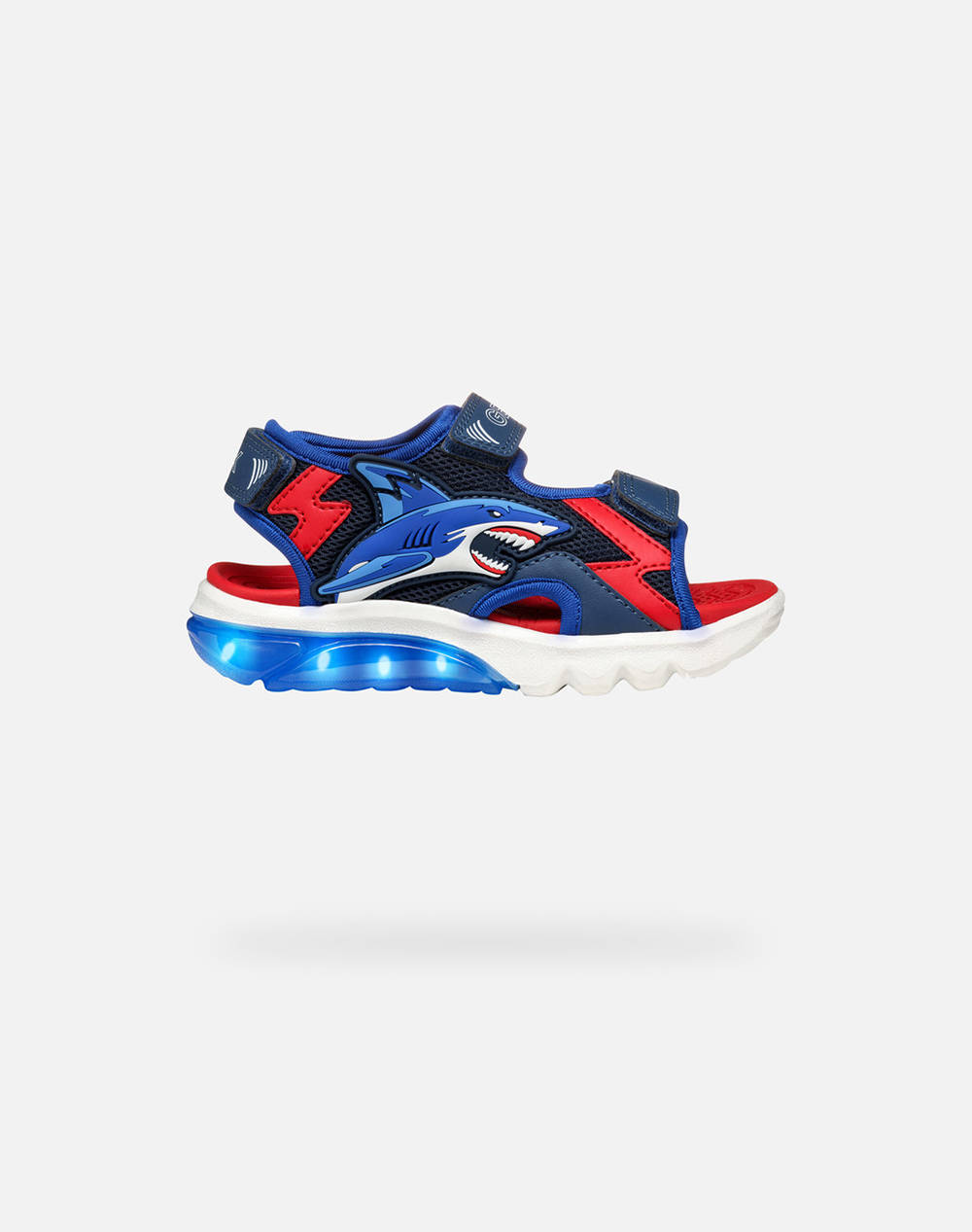 Geox J Sandal Cyberdron B Mes+Gbk Kids Boy Shoes Flats Navyblue Synthetic,Fabric J55Mxb01454C0735 28 35 C0735 Male Flats Blue