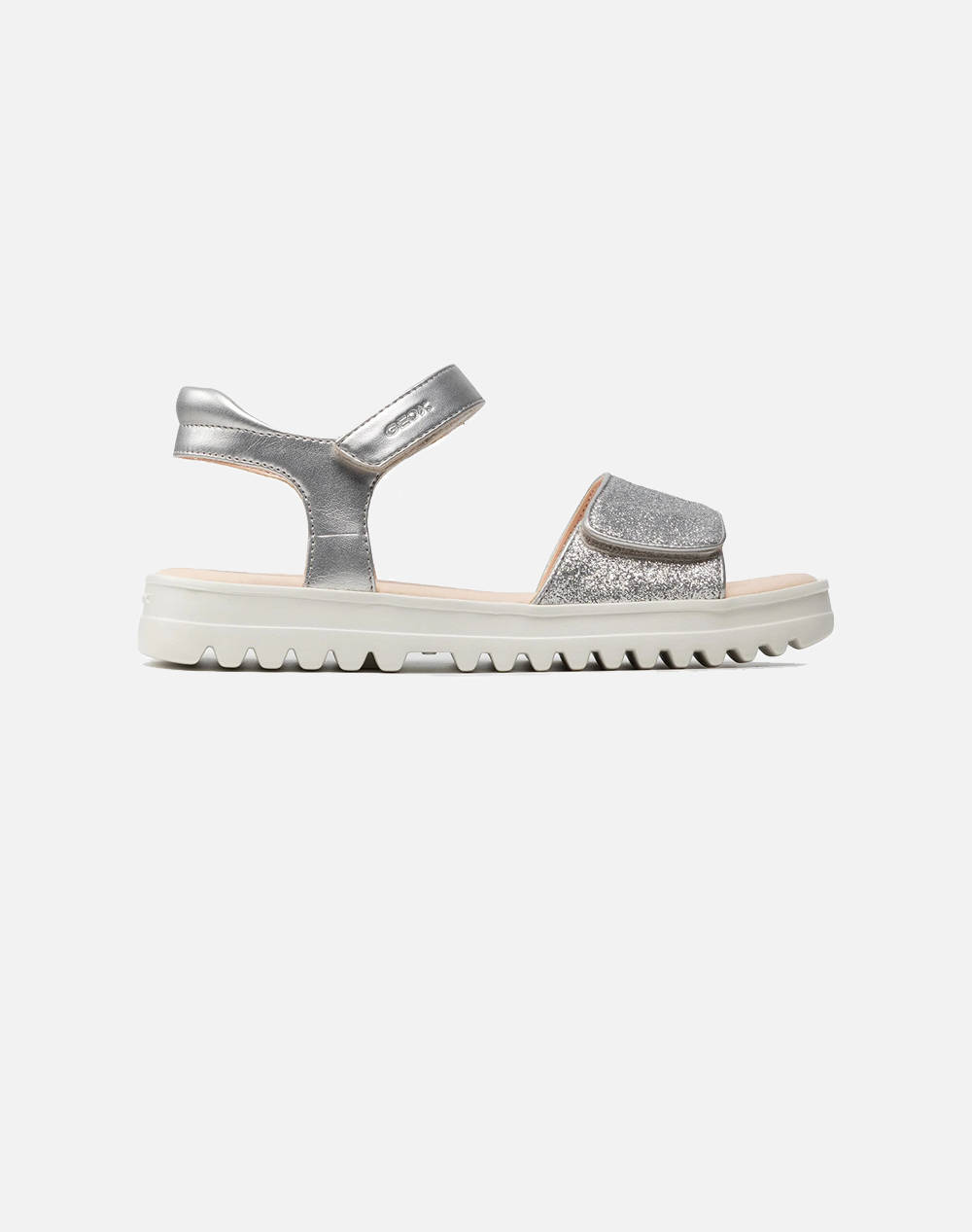 Geox J S.Coralie G. B Pe.Sy+Gl.Te Kids Girl Footwear Flats Gray Synthetic J256Eb0Nfewc1007 36 41 C1007 Female Flats