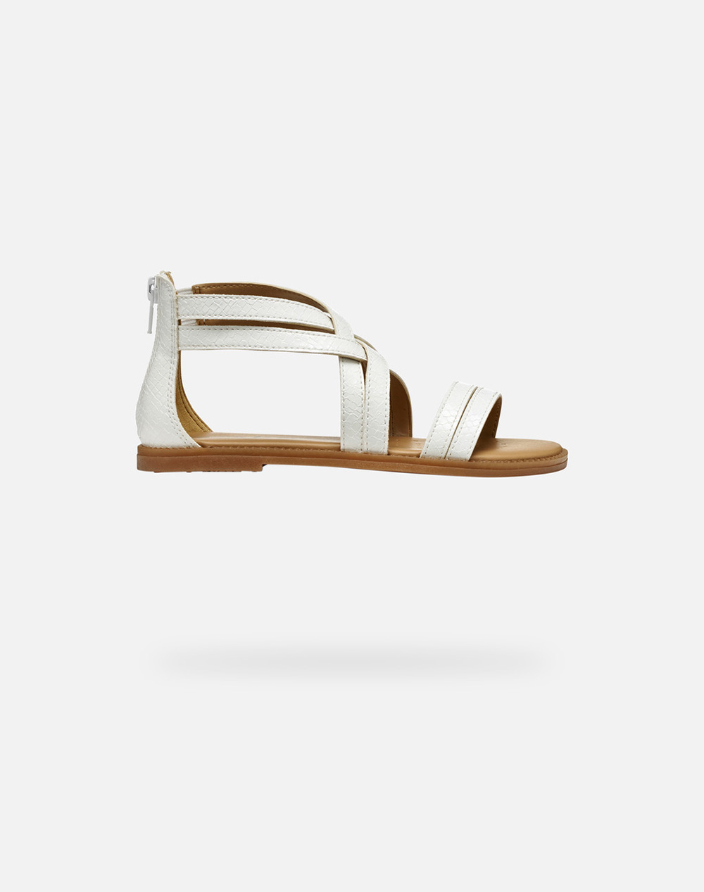 Geox J S.Karly G. F Print.Synt Kids Girl Footwear Flats White Synthetic J4535F00004C1000 36 41 C1000 Female Flats