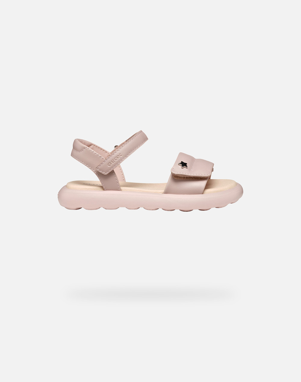 Geox J Sandal Puffypop D Synt.Lea Kids Girl Footwear Flats Lightpink Synthetic J55Msd000Bcc8014 28 35 C8014 Female Flats