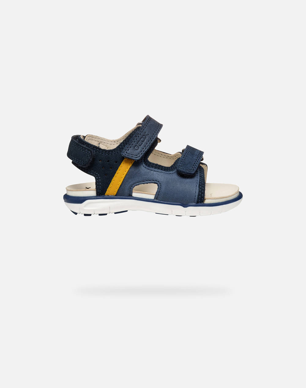 Geox B S.Delhi B. A Wax.Lea+Suede Kids Boy Shoes Flats Darkblue Leather,Synthetic B554La0Cl22C4P2G 24 27 C4P2G Male Flats Blue