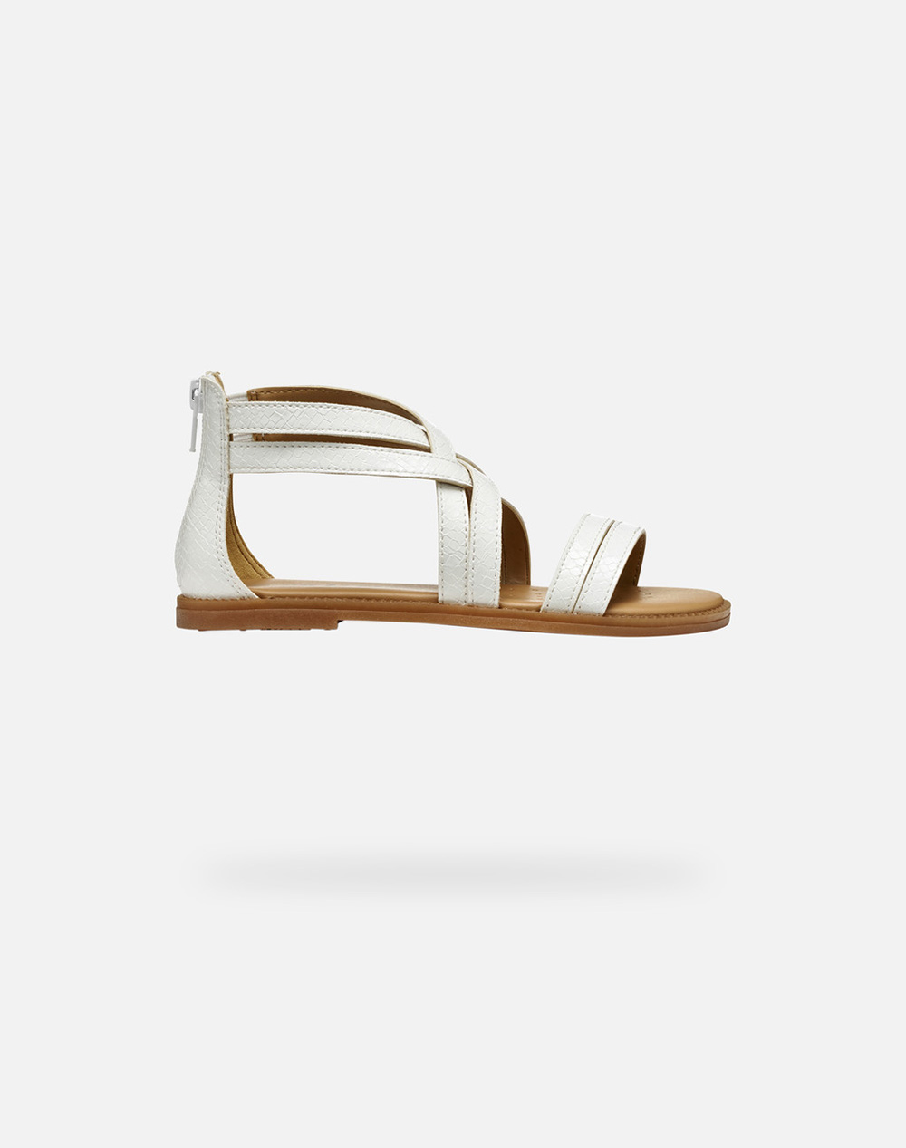 Geox J S.Karly G. F Print.Synt Kids Girl Footwear Flats White Synthetic J4535F00004C1000 28 35 C1000 Female Flats