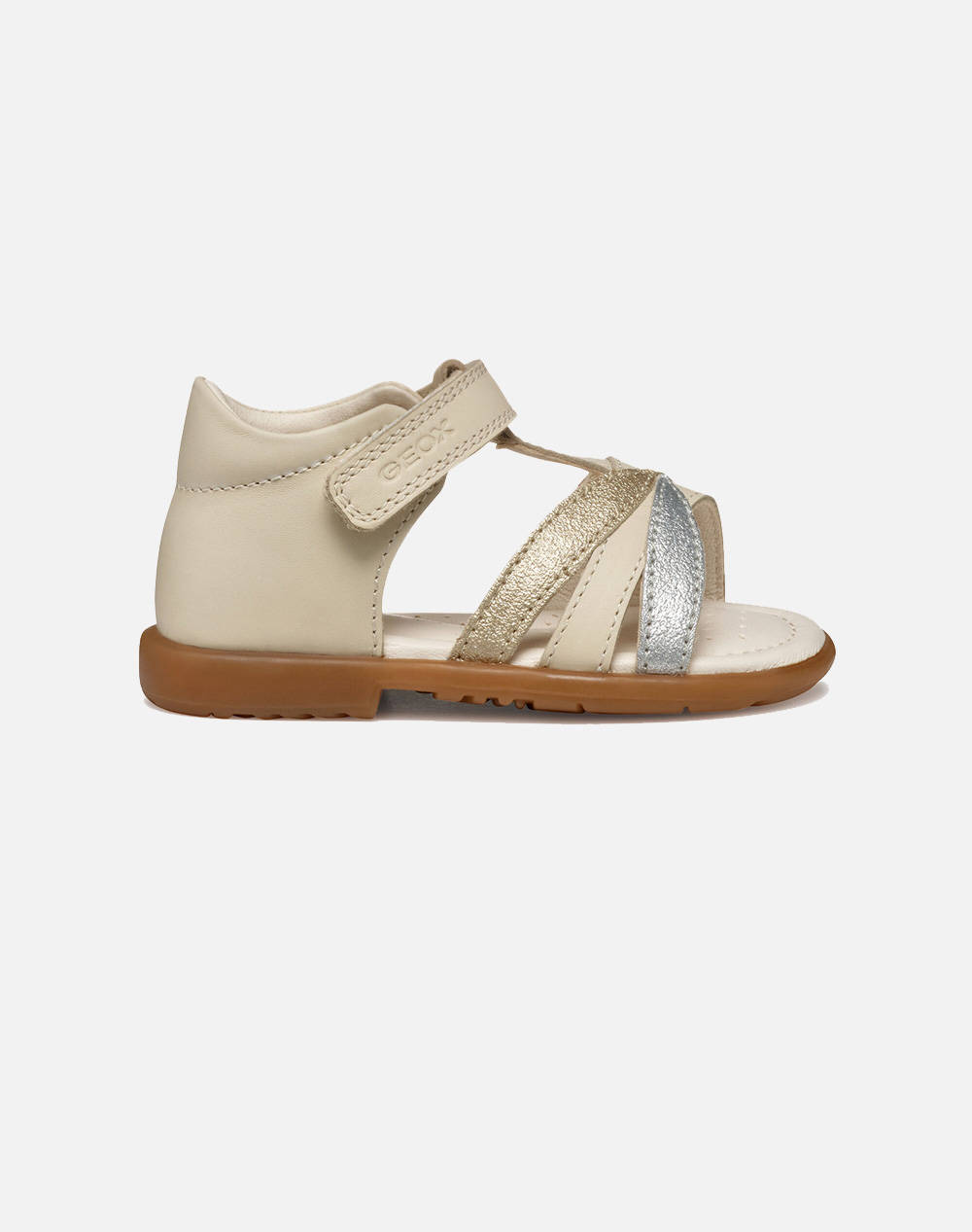 Geox B Verred A Nappa+Glit.Synt Kids Girl Footwear Flats Ivory Leather,Synthetic B5521A085Qdc1M2U 20 23 C1M2U Female Flats