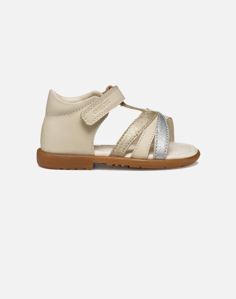Geox B Verred A Nappa+Glit.Synt Kids Girl Footwear Flats Ivory Leather B5521A085Qdc1M2U 24 27 C1M2U Female Flats