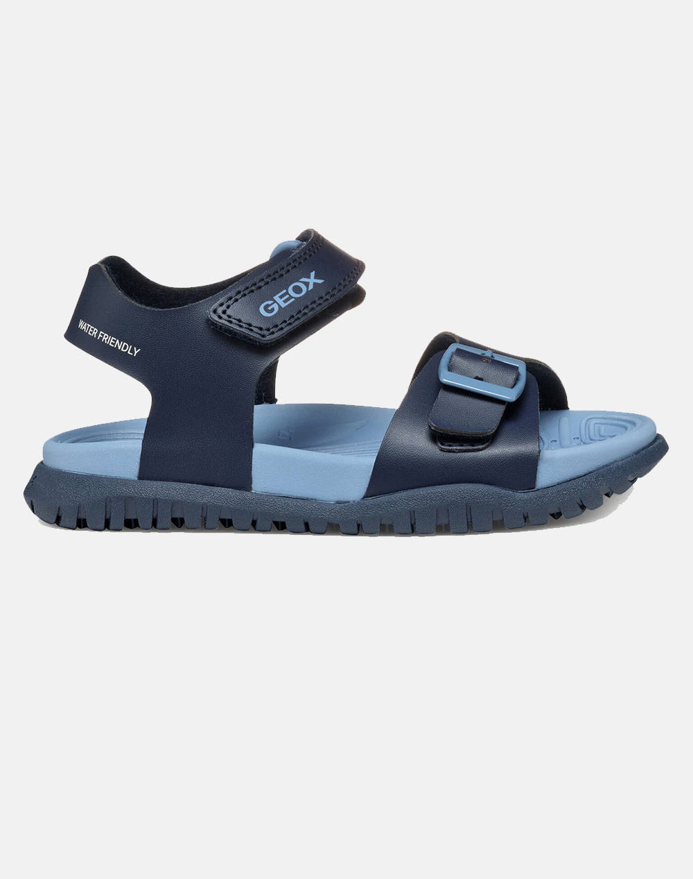 Geox J Sandal Fusbetto B. A Synt. Kids Boy Shoes Flats Navyblue Synthetic J35Hma000Bcc4250 28 35 C4250 Male Flats Blue