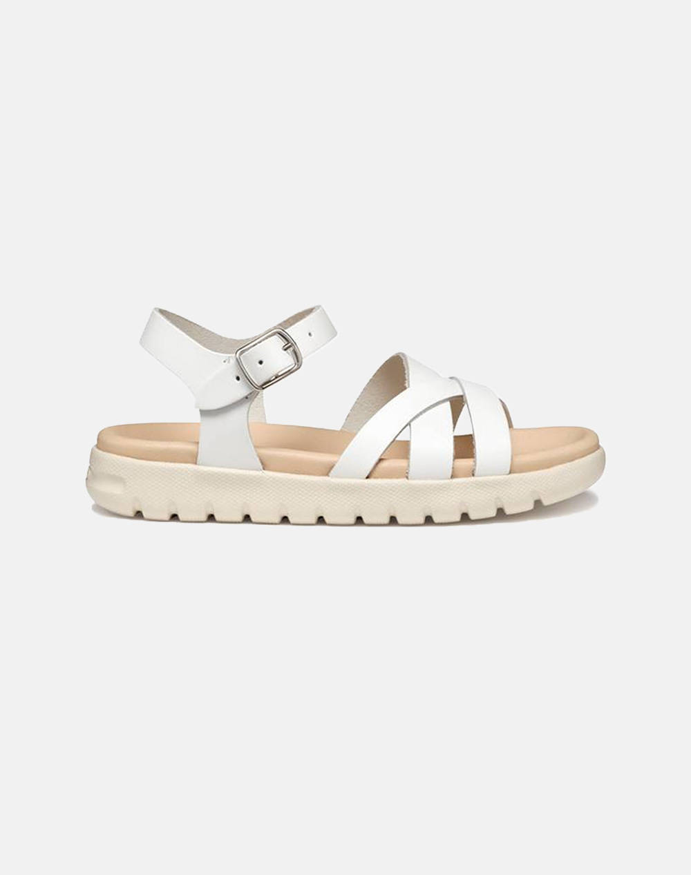 Geox J S.Soleima G. A Smo.Lea Kids Girl Footwear Flats White Leather J45Gsa00043C1000 36 41 C1000 Female Flats