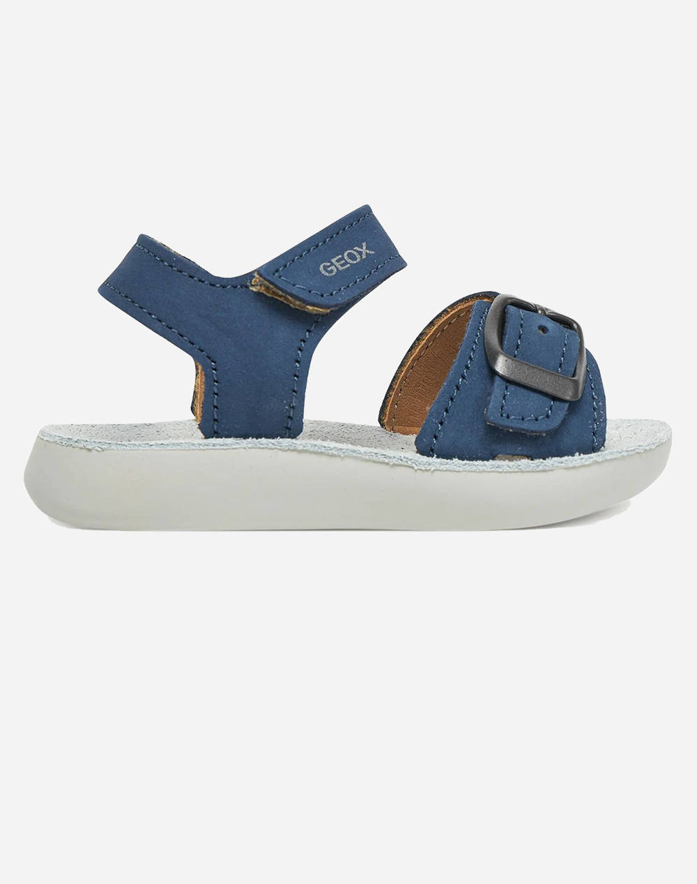 Geox B Sandal Lightfloppy B Nbk Kids Boy Shoes Flats Blue Leather,Synthetic B555Sa00032C4005 C4005 Male Flats Blue