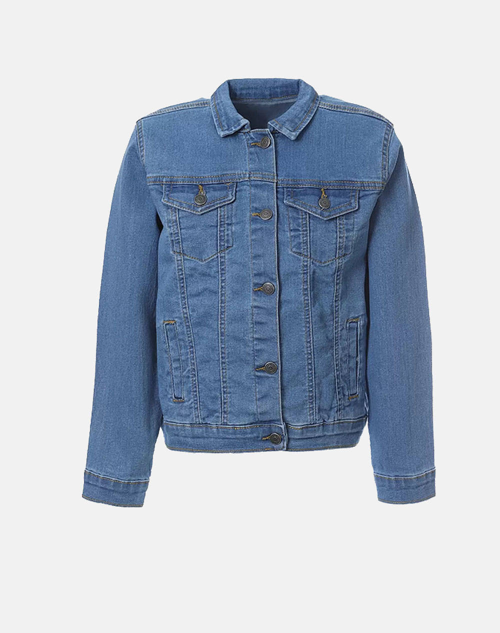 Matou Jacket Kids Girl Clothes Jackets Denimblue Cotton,Elastic,Synthetic 1Gs25 St001B Jean Unisex Jackets Blue