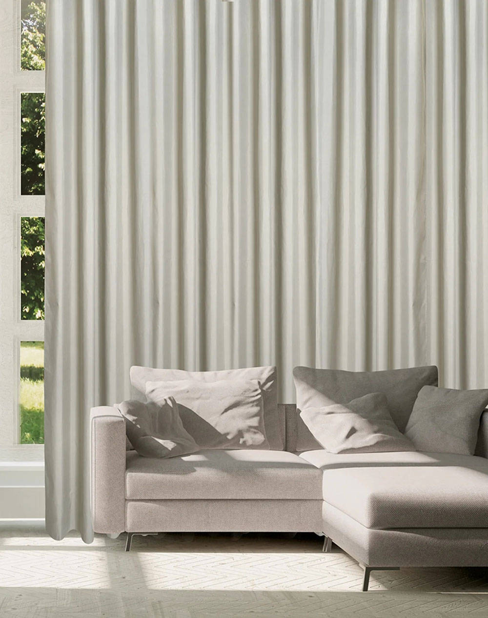 Das 2255 Curtain With Holes (Dimensions: 140 X 270 Cm.) Home Homeware Curtains One Color Synthetic 420142702255 Curtains