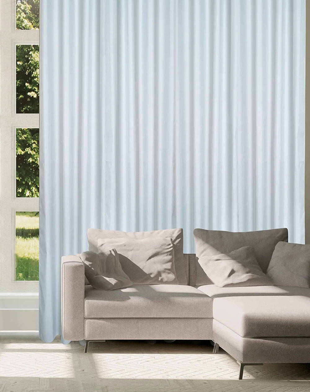 Das 2253 Curtain With Holes (Dimensions: 140 X 270 Cm.) Home Homeware Curtains One Color Synthetic 420142702253 Curtains