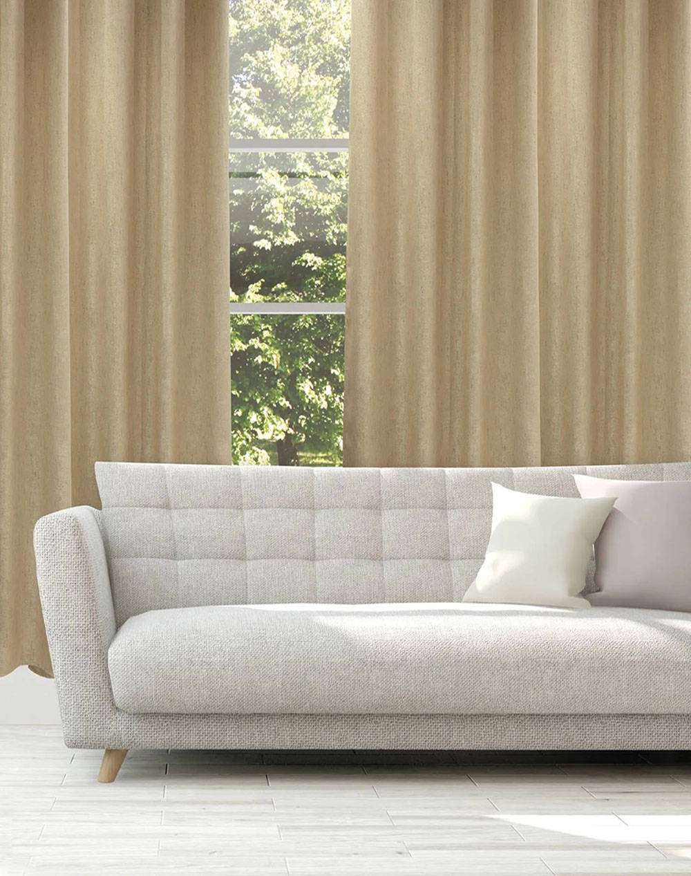 Das 2247 Curtain With Holes (Dimensions: 140 X 270 Cm.) Home Homeware Curtains One Color Synthetic 420142702247 Curtains