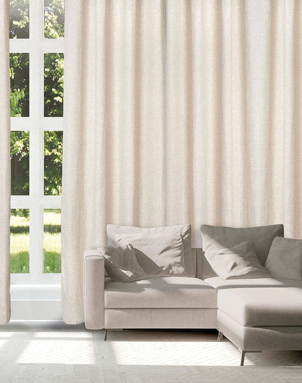 Das 2250 Curtain With Holes (Dimensions: 140 X 270 Cm.) Home Homeware Curtains One Color Synthetic 420142702250 Curtains