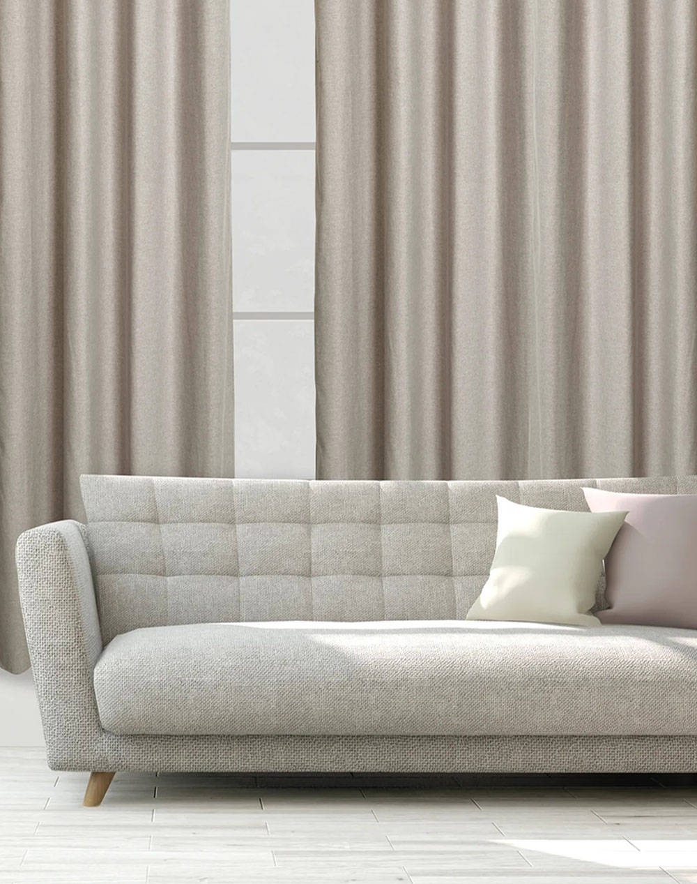 Das 2258 Curtain With Holes (Dimensions: 140 X 270 Cm.) Home Homeware Curtains One Color Synthetic 420142702258 Curtains