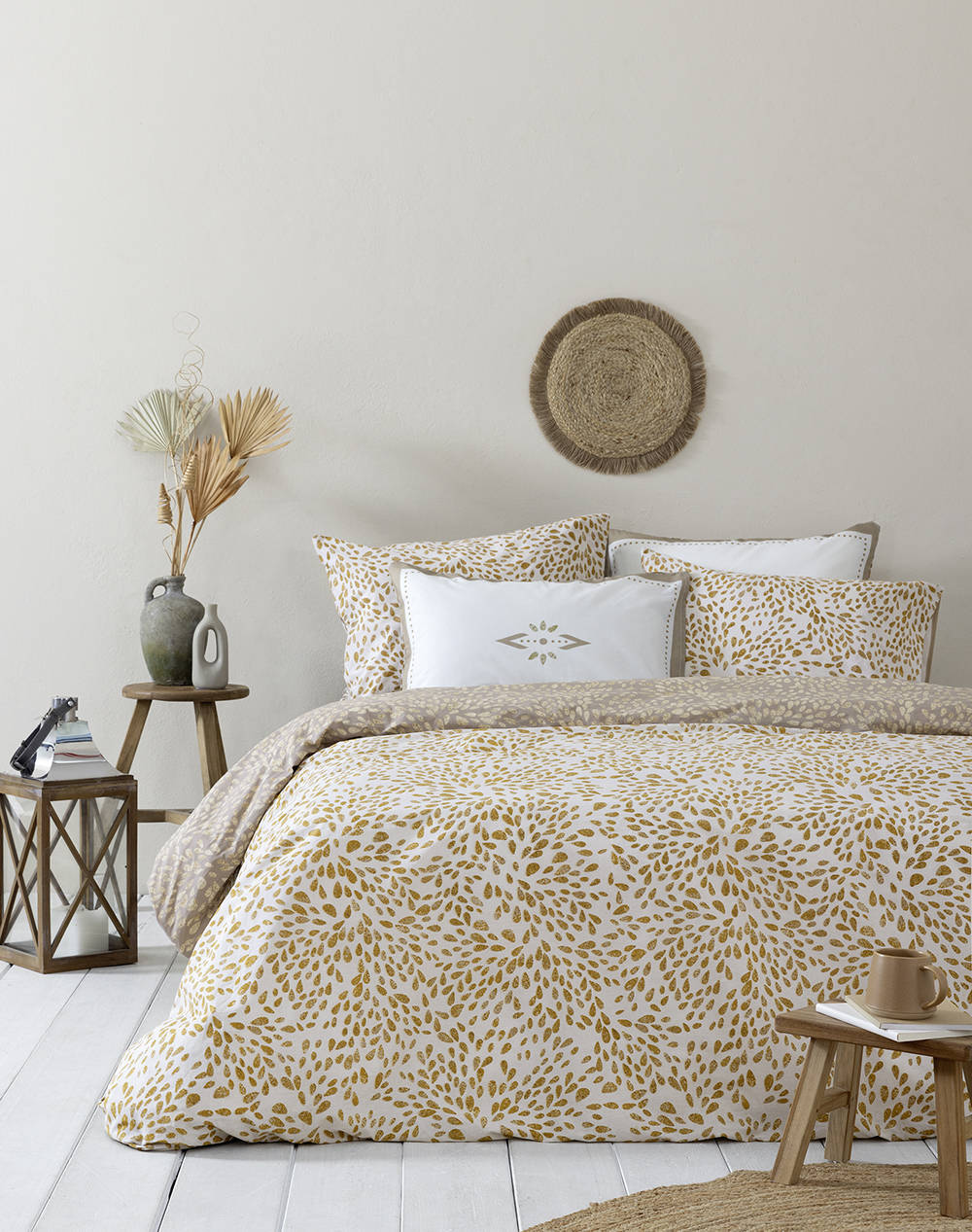 Nima Single Sheet Set With Elastic Kalif (Dimensions: 100X200+32 & 170X260 & 52X72Cm.) Home Bedroom Sheets One Color Cotton N34802 Sheets