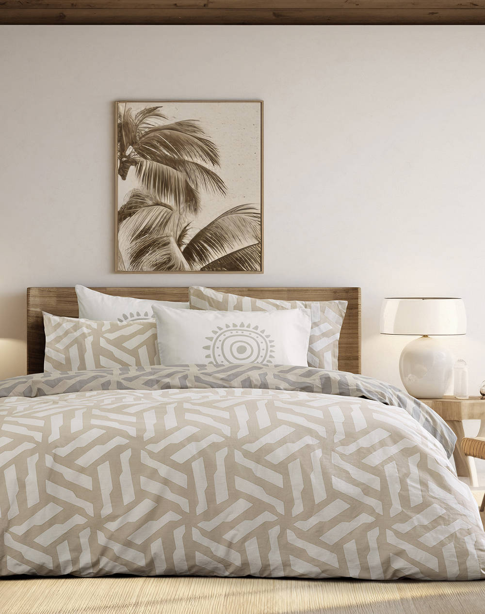Nima King Size Sheet Set Santoro (Dimensions: 2 X 240X260 & 52X72Cm.) Home Bedroom Sheets One Color Cotton N34811 Sheets