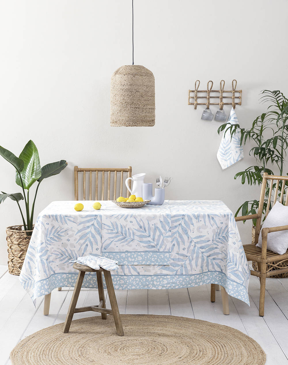 Nima Square Cabo (Dimensions: 85 X 85Cm.) Home Kitchen Tablecloths One Color Cotton N34874 Tablecloths
