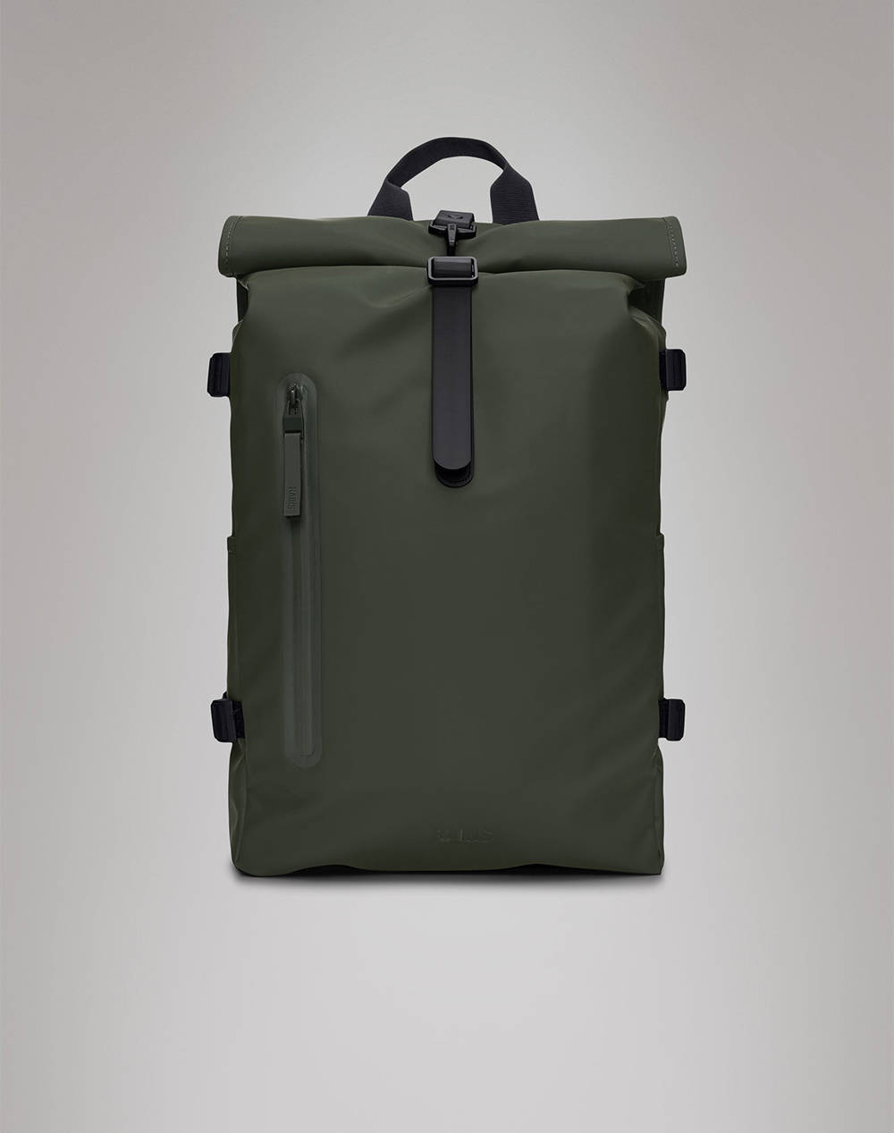 Rains Rolltop Rucksack Large W3 (Dimensions: 63 X 14 X 32Cm) Women Accessories Bags Green Synthetic 14590 03 Bags Green