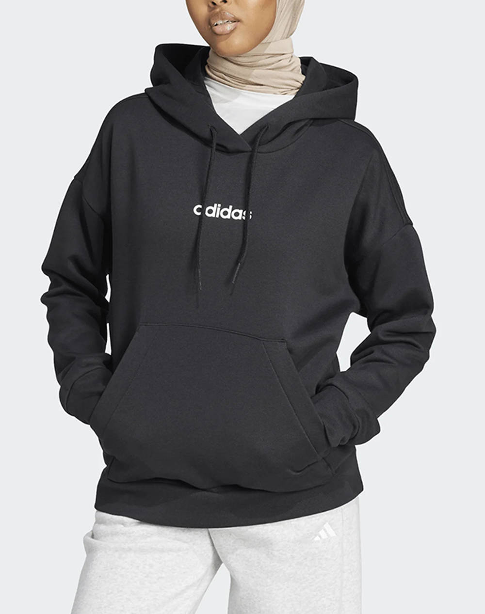 Adidas W Lin Fl Hd Γυναικα Ρουχα Μπλουζες Φουτερ Black Βαμβακι,Βισκοζ,Συνθετικο Jg8653 Black - Koolfly