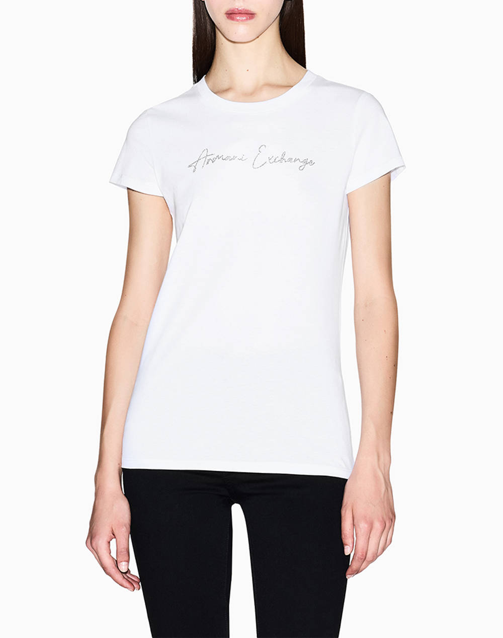 Armani Exchange T Shirt Γυναικα Ρουχα Μπλουζες Τ Shirt White Βαμβακι Xw001457af10356 U0002 - Koolfly