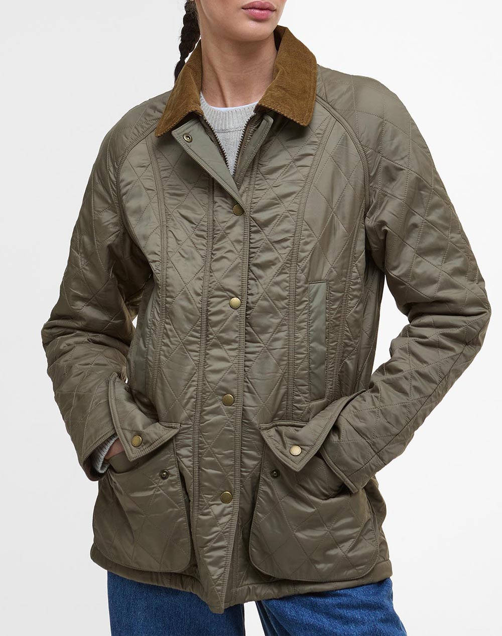 Women Clothes Outerwear Outerwear Jackets Darkolivegreen Synthetic Lqu0471 Brbr11.5 Female Jackets Green