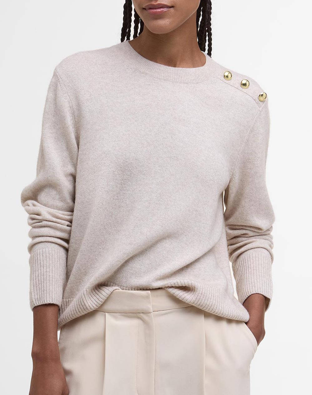 Women Clothes Tops Knits Ecru Viscose,Wool,Synthetic Lkn1679 Brbe11.20 Female Knits