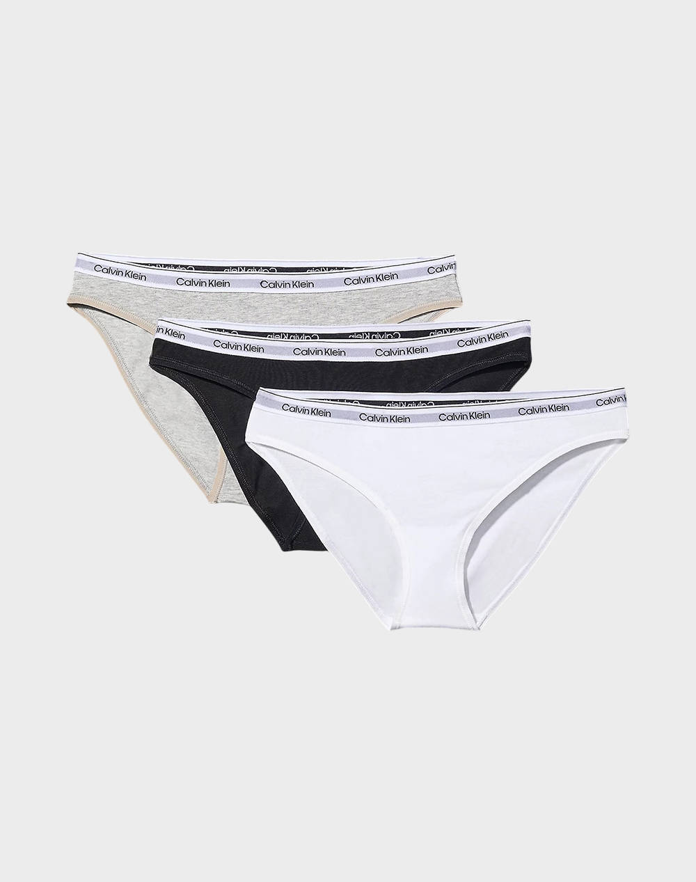 Calvin Klein Jeans Bikini 3Pk Women Underwear Briefs Briefs Multi Cotton,Elastic 000Qd5207E Mpi Female Briefs