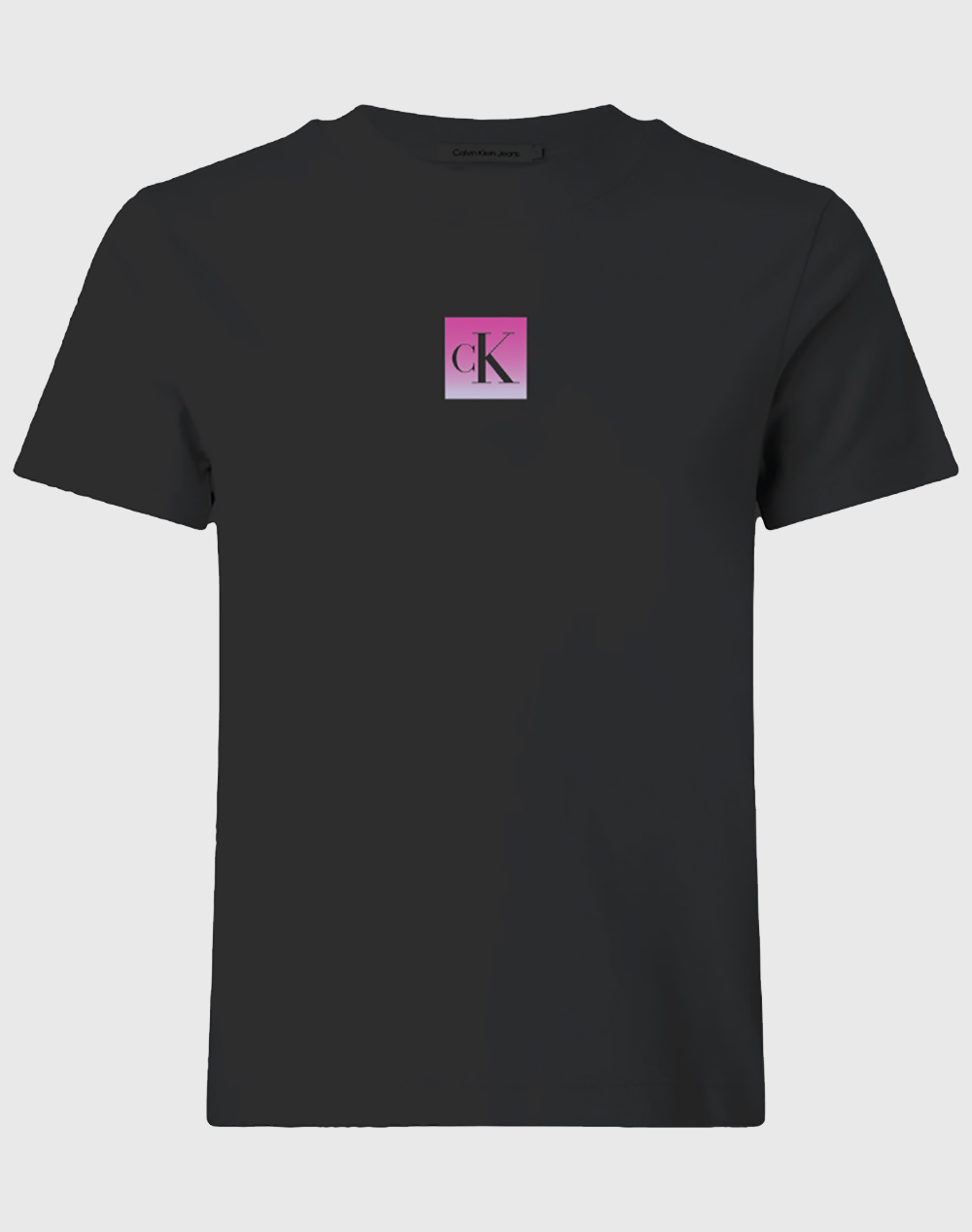 Calvin Klein Ss Classic Fit Tee Women Clothes Tops T Shirts Black Cotton Lv047C864G Ub1 Female T-Shirts Black