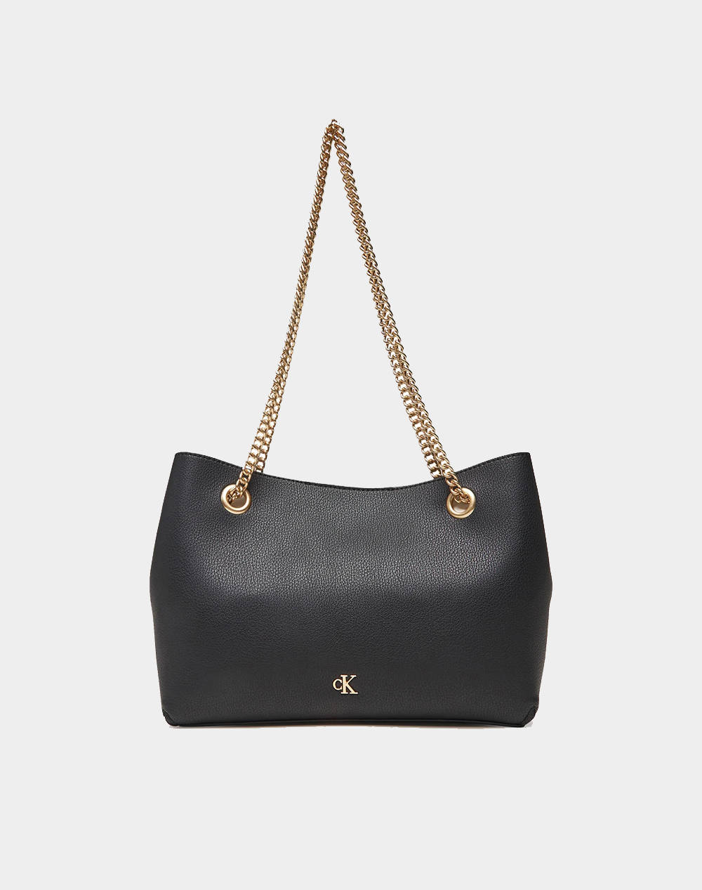 Calvin Klein Jeans Mnml Mngrm Chn Shldr (Dimensions: 25 X 19 X 10.5Cm) Women Accessories Bags Black Imitation Leather Lv04F3205G Ub1 Female Bags Black