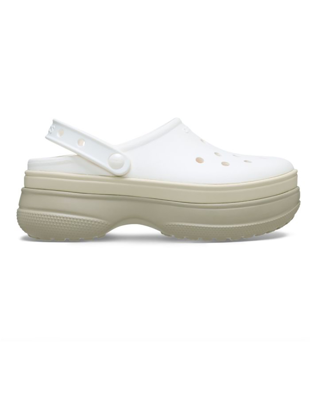 Crocs Classic Stacked Clog Γυναικα Παπουτσια Παντοφλες Offwhite Συνθετικο 211355 0Wv