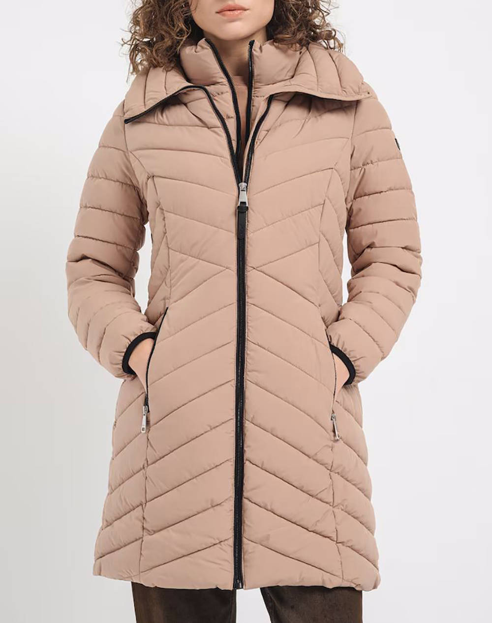 Dkny Dlempn46 Dkny Jacket Women Clothes Outerwear Outerwear Jackets Camel Synthetic Dlempn46 00M1 Female Jackets