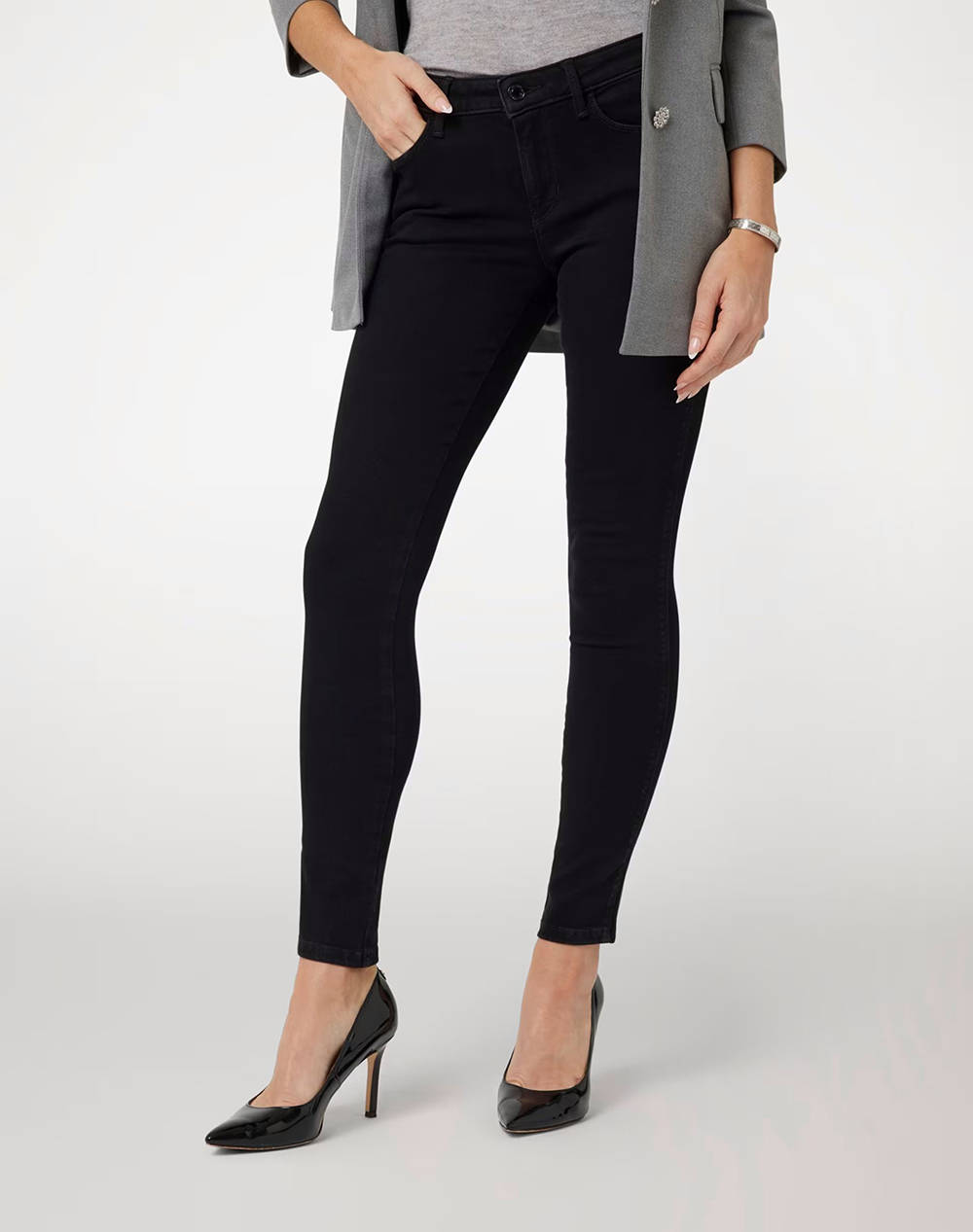 Guess Curve X Women''S Pants Women Clothes Trousers Jeans/5P/Cargo Black Cotton,Elastic,Synthetic W2Yaj2D4Pz1 Cbl1 Female Jeans/5P/Cargo Black