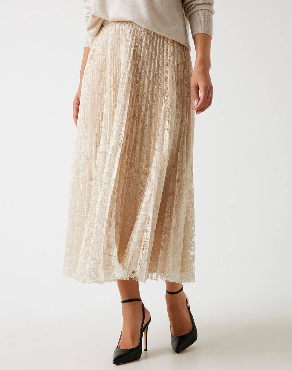 Guess Charlotte Pleated Skirt Women''S Skirt Women Clothes Skirts Gold Synthetic W5Yd1Ekcz90 Gold Female Skirts Gold