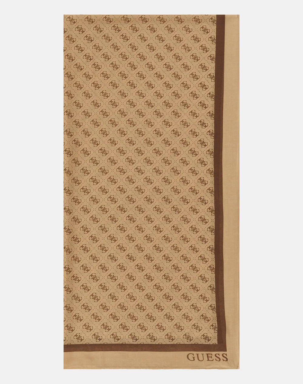 Guess Katya Scarf 90X180 Women''S Accessories Women Accessories Scarves Sandybrown Synthetic Aw5341Pol03 Ltl Female Scarves Brown