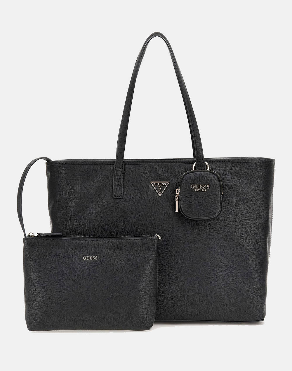 Guess Power Play Ii Large Tech Tote Bag Women (Dimensions: 39 X 31 X 14Cm.) Women Accessories Bags Black Imitation Leather Hwbg7124240 Bla Female Bags
