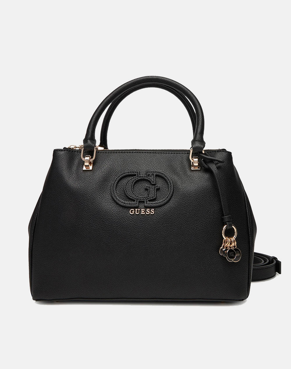 Guess Calebra Hobo Status Satchel Bag Women (Dimensions: 31 X 23 X 11Cm.) Women Accessories Bags Black Imitation Leather Hwbg9536060 Bla Female Bags
