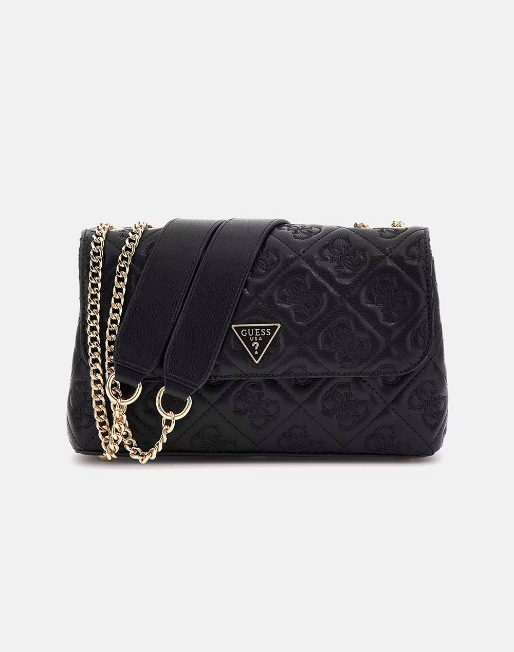 Guess Adelasia Cnvrtble Xbody Flap Bag Women (Dimensions: 25 X 15 X 7Cm.) Women Accessories Bags Black Imitation Leather Hwql9658210 Bla Female Bags