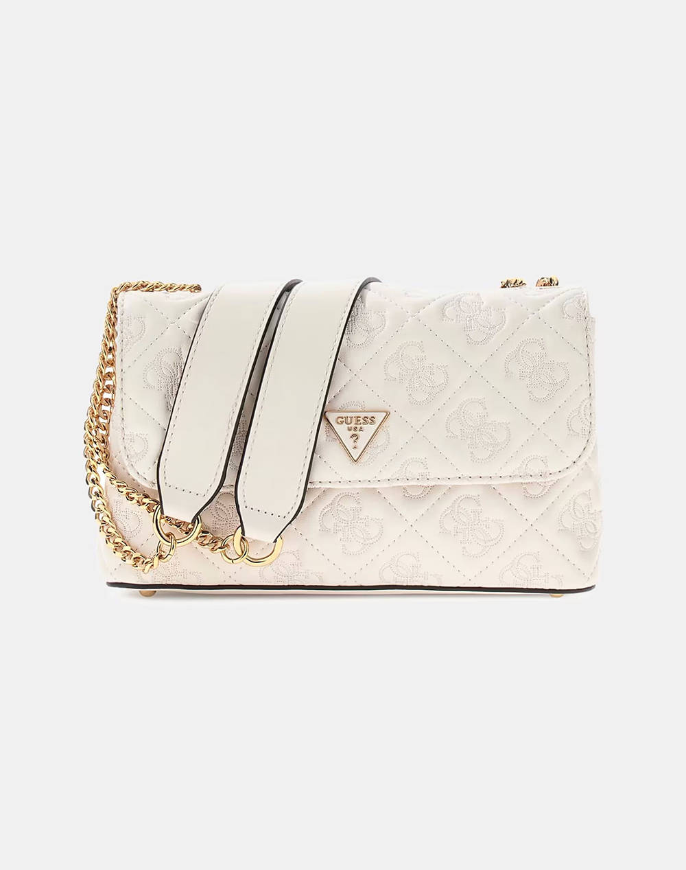 Guess Adelasia Cnvrtble Xbody Flap Bag Women (Dimensions: 25 X 15 X 7Cm.) Women Accessories Bags Offwhite Imitation Leather Hwql9658210 Off Female