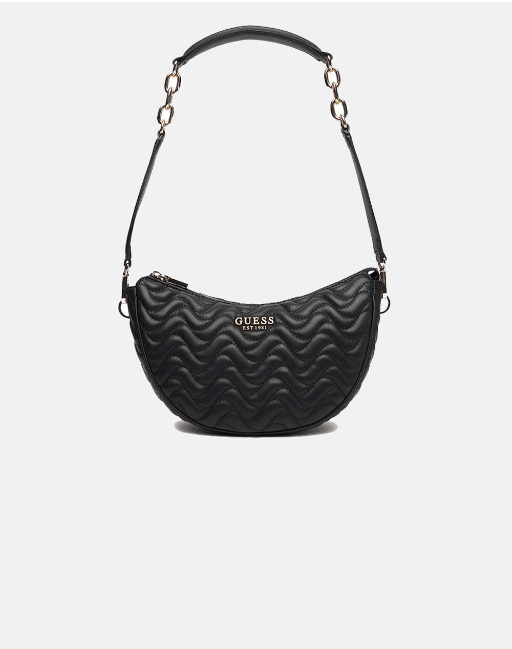 Guess Melisandra Top Zip Shldr Bag Women''S Bag (Dimensions: 25 X 15 X 9Cm.) Women Accessories Bags Black Imitation Leather Hwqg9653180 Bla Female
