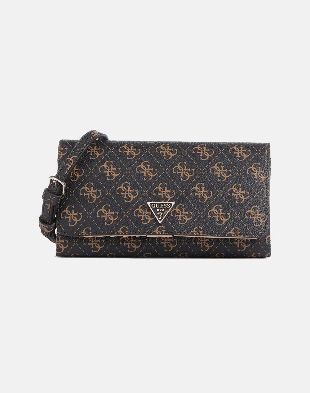 Guess Noelle Ii Xbody Flap Organizer Women''S Bag (Dimensions: 21 X 11 X 3.5Cm.) Women Accessories Bags Brown Imitation Leather Hwqg9672750 Bnl Female