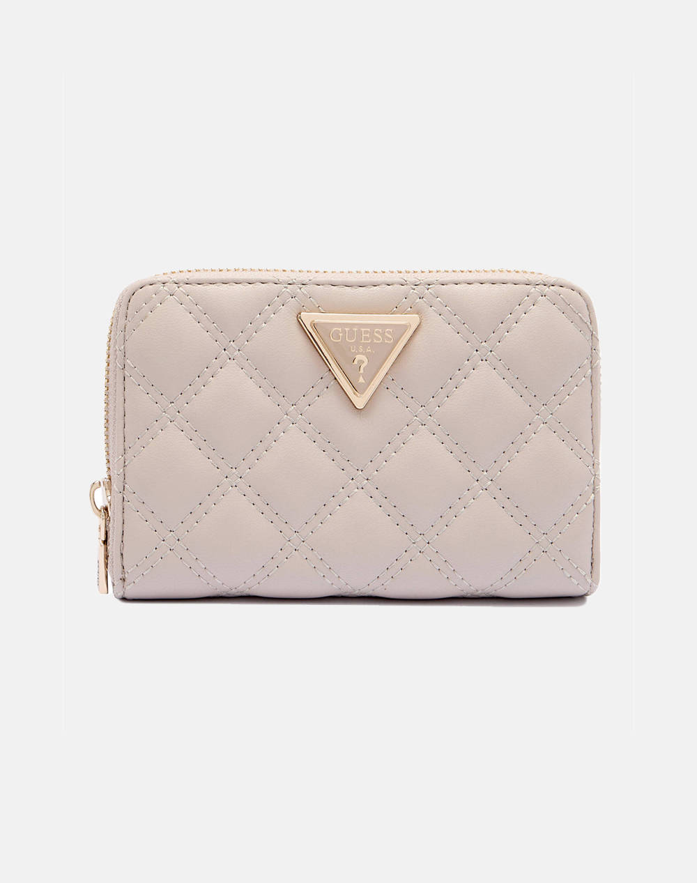 Guess Giully Ii Slg Med Zip Around Women''S Wallet (Dimensions: 14 X 9 X 3Cm.) Women Accessories Wallets Biege Imitation Leather Swqg9673140 Tau