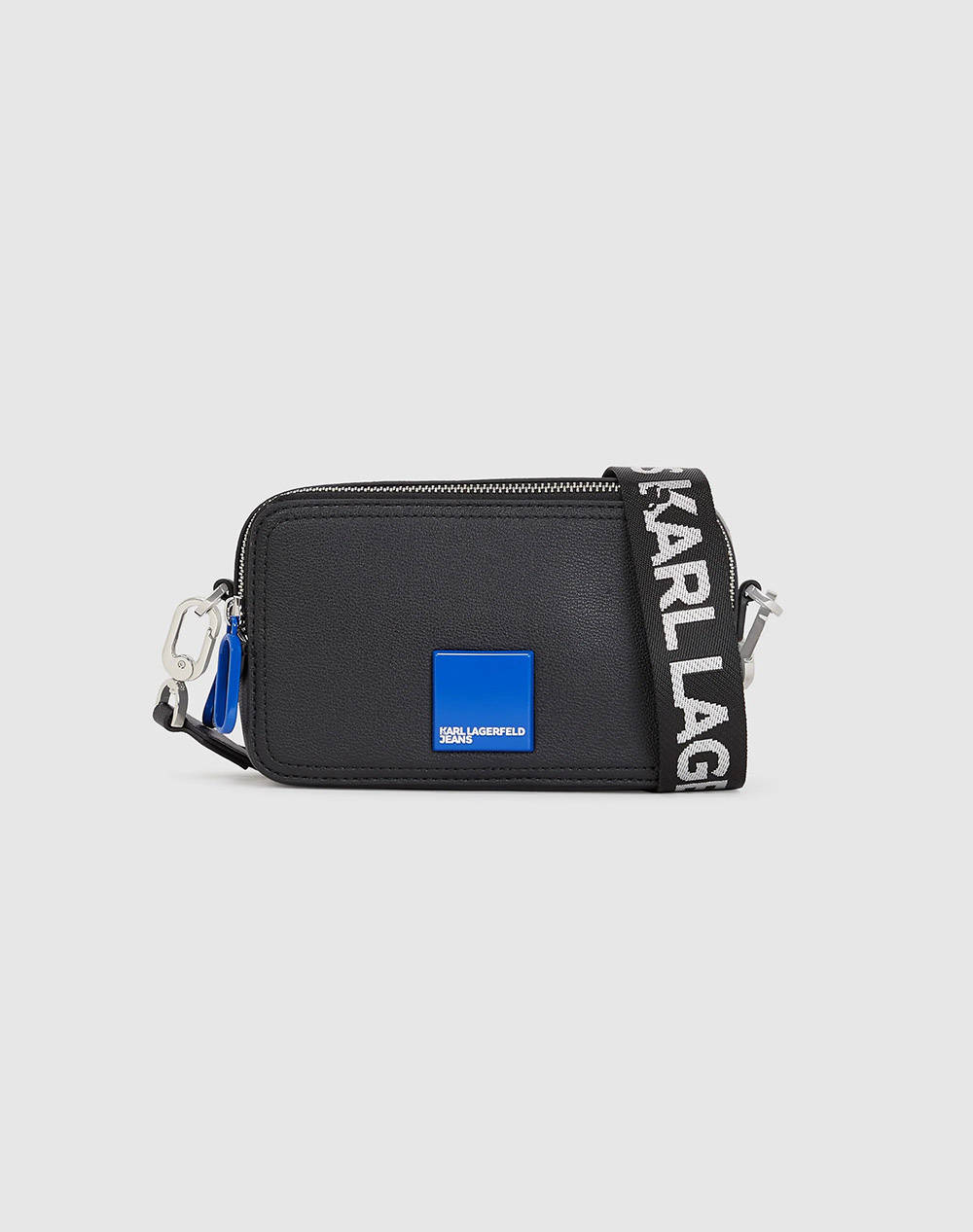 Karl Lagerfeld Jeans Klj Box Logo Camera Bag (Dimensions: 19 X 11 X 7Cm.) Women Accessories Bags Black Imitation Leather A3W30202 999 Female Bags