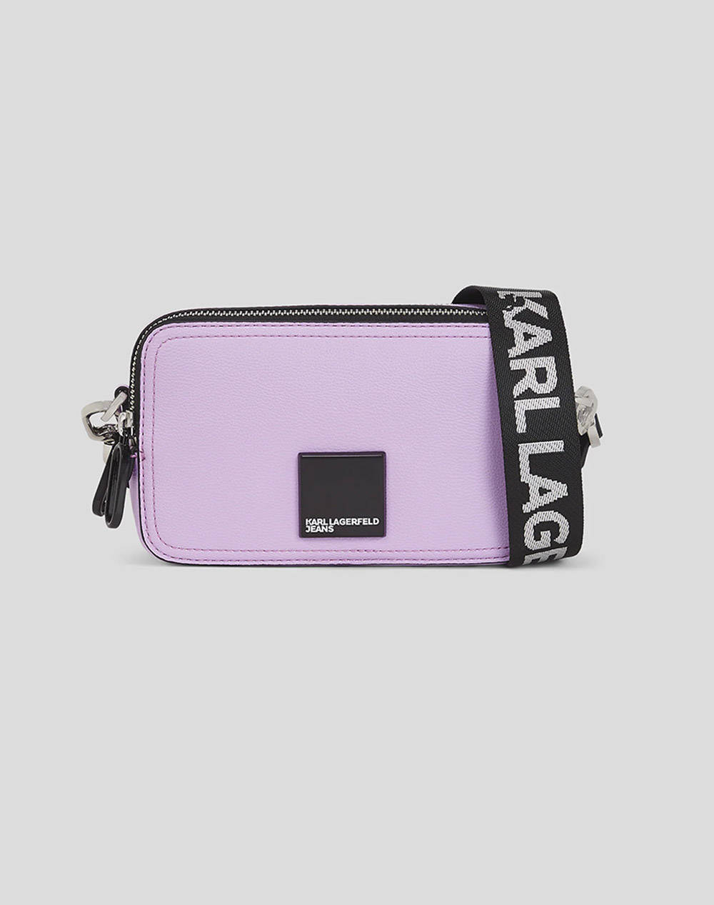 Karl Lagerfeld Jeans Klj Box Logo Camera Bag (Dimensions: 19 X 11 X 7Cm.) Women Accessories Bags Lilac Imitation Leather A3W30202 740 Female Bags