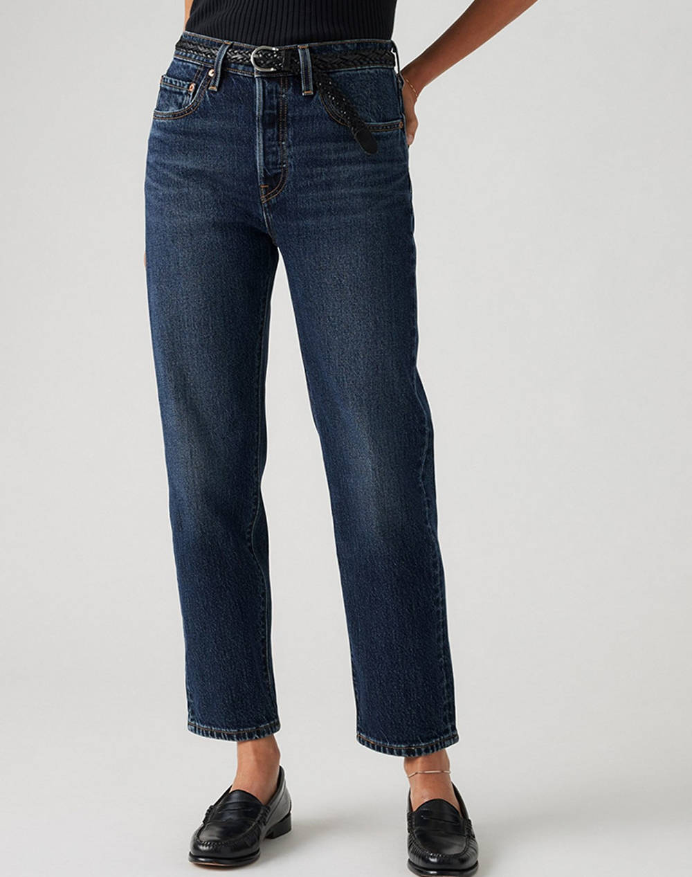 Levis 501 Crop Women Clothes Trousers Jeans/5P/Cargo Denimblue Cotton,Lycra 36200 0342 0342 Female Jeans/5P/Cargo Blue