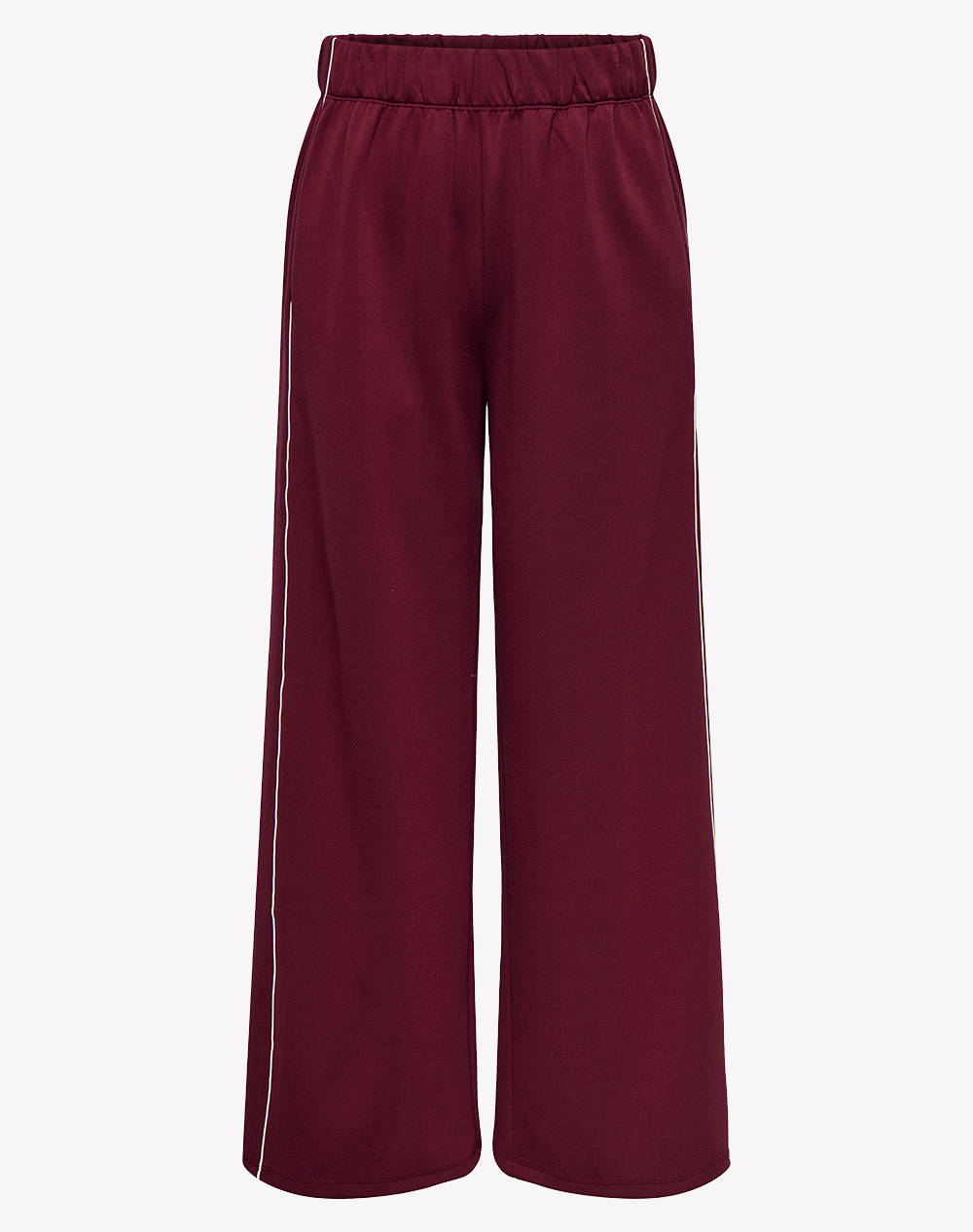 Only Onlmila Wide Pant Box Ub Cc Swt Women Clothes Trousers Sweat Pants Redwine Viscose,Elastic,Synthetic 15352831 Cabernetw.Clouddancerpiping Female