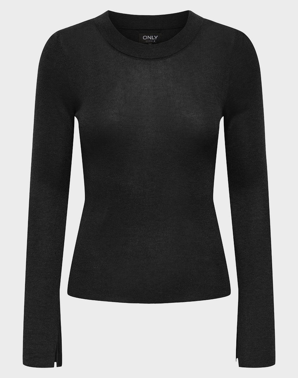 Only Onltara Ls Rib O Neck Cc Knt Γυναικα Ρουχα Μπλουζες Πλεκτα Black Βισκοζ,Συνθετικο 15350696 Black - Koolfly