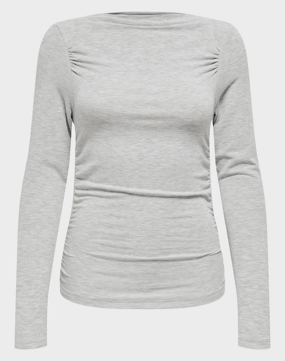 Only Onlglamour L/S Waterfall Top Box Cc Jrs Γυναικα Ρουχα Μπλουζες Τ Shirt Lightgray Βισκοζμε Ελαστανσυνθετικο 15352862 Light Grey Melange