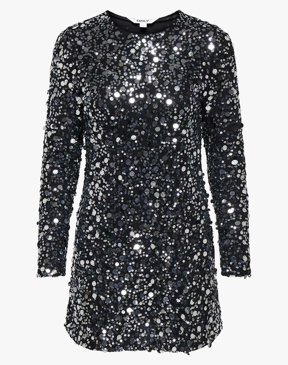 Only Onlanika Catina Ls Sequins Dress Wvn Γυναικα Ρουχα Φορεματα Metallicsilver Με Ελαστανσυνθετικο 15358384 Silver