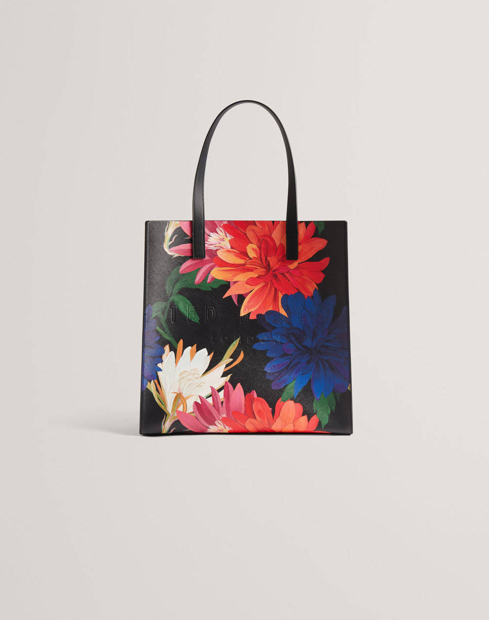Ted Baker Amarly Printed Dahlia Large Icon Bag (Dimensions: 35 X 34.5 X 14Cm) Women Accessories Bags Multi Imitation Leather 281519 Black Female Bags